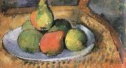 Paul Cezanne pears on a chair France oil painting reproduction